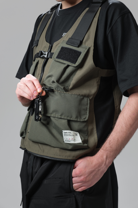 BADLANDS Utility Vest/Tote Bag - Evergreen