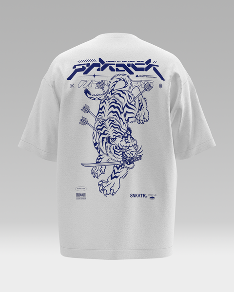 Porcelain Tiger Oversized Tee
