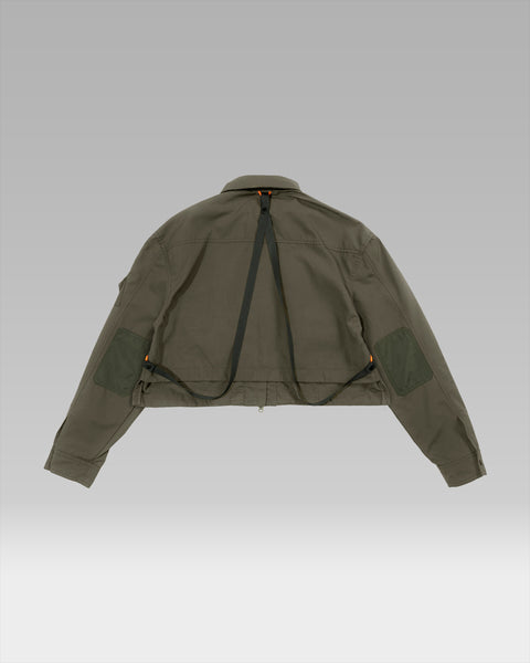 CORE Cropped Overshirt - Olive