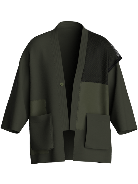 Patchwork Noragi: Olive/Black