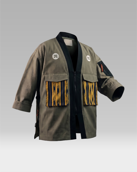 ROOTS Noragi Jacket - "Royal" OD/Gold/Black