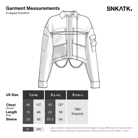 CORE Cropped Overshirt - Coal