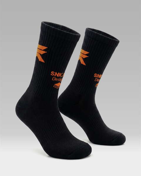 "Just Socks" Black/Orange