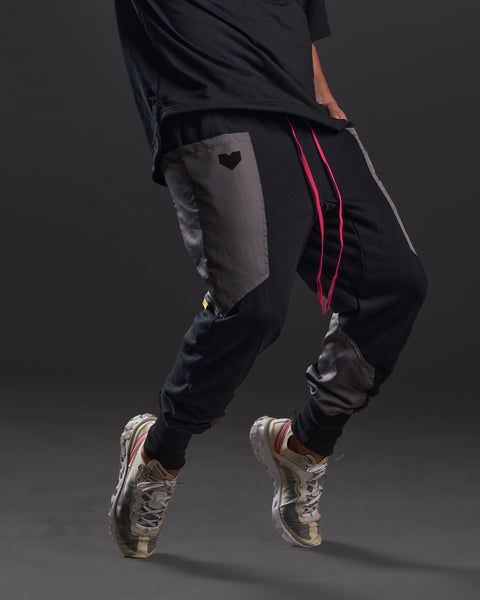 "FRESH KICKS" Panel Joggers