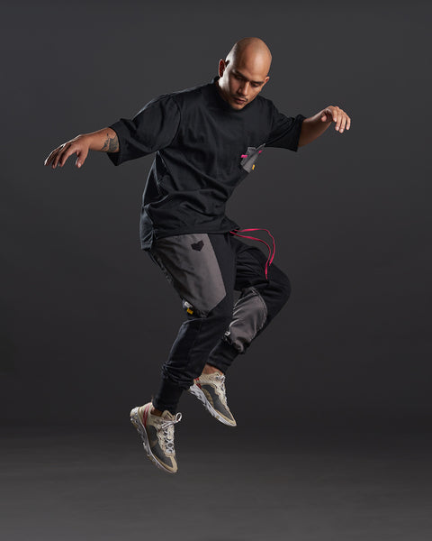 "FRESH KICKS" Panel Joggers