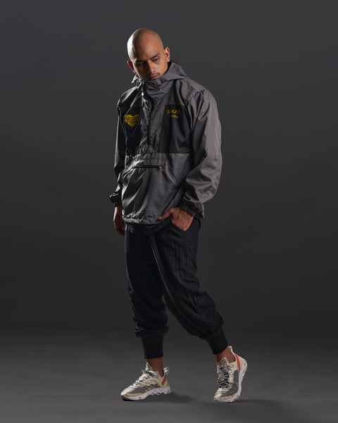 "GHOST GREY" Packable Anorak