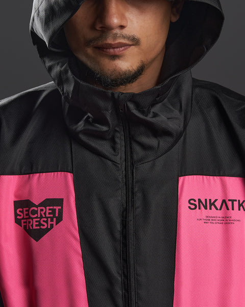 "BLACK PINK" Packable Anorak