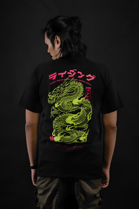 RISING Neon Dragon T-Shirt