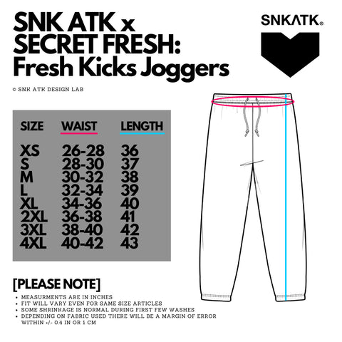 "FRESH KICKS" Panel Joggers