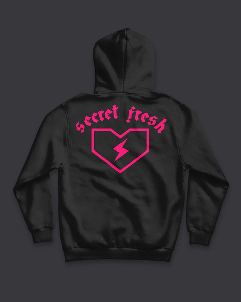 Fresh Basics Punk Pink Heart Hoodie