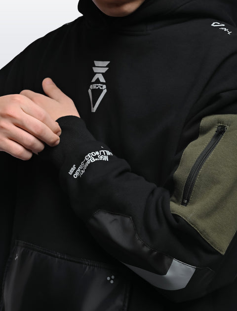 SNK56/PV-F80 Hoodie - Black/Olive