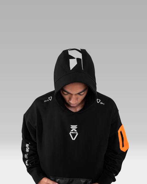 SNK56/PV-F45 Hoodie - Black/Orange