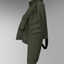 CORE Cropped Overshirt - Olive