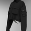 CORE Cropped Overshirt - Coal