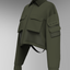 CORE Cropped Overshirt - Olive
