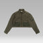 CORE Cropped Overshirt - Olive