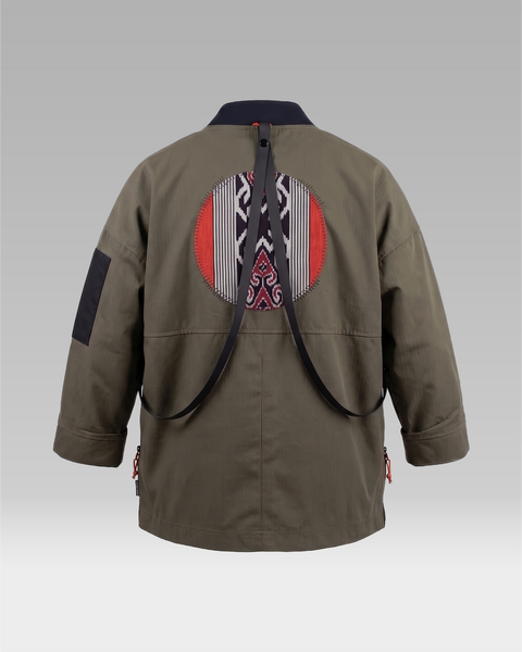 ROOTS Noragi Jacket - "Vibrant" OD/Red/Black