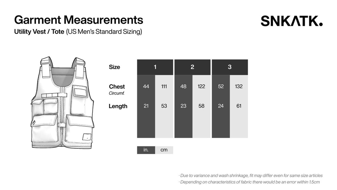 Transforming Utility Vest/Tote Bag Evergreen SNK ATK Design Lab