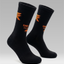 "Just Socks" Black/Orange