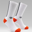 "Just Socks" White/Black/Orange